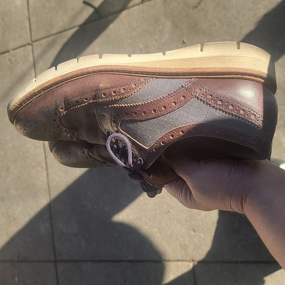 David Mayer naman brown dark gray lace up Oxfords shoes 42 9 - Picture 8 of 9